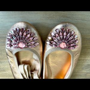 Jimmy Choo lace up ballet flats